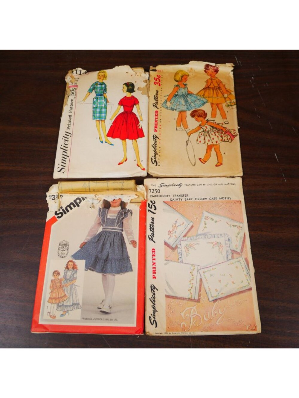 Lot Of 13 Vintage Simplicity Sewing Patterns For Women & Kids Dresses Pajamas Do - Picture 4 of 5